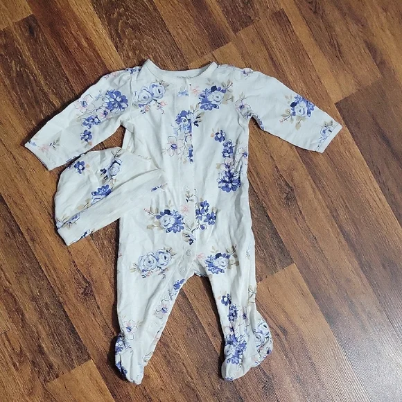 Floral and Butterfly Kids One Pieces Set - Picture 2 of 5